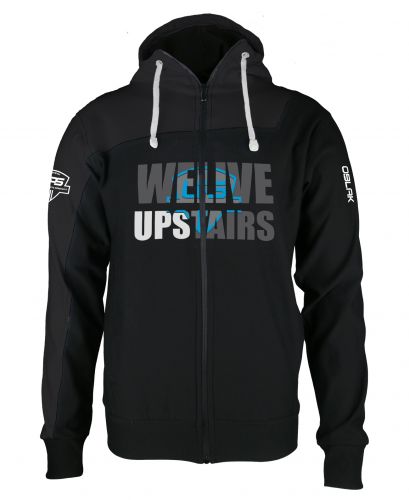 HOODIE WE LIVE UPSTAIRS BK