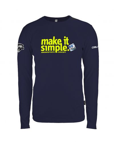 MAJICA DOLG ROKAV MAKE IT SIMPLE FLUO