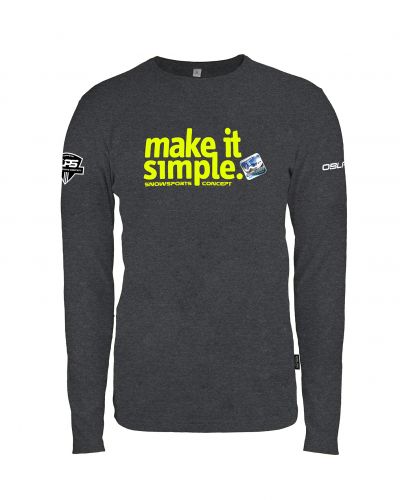 MAJICA DOLG ROKAV MAKE IT SIMPLE FLUO