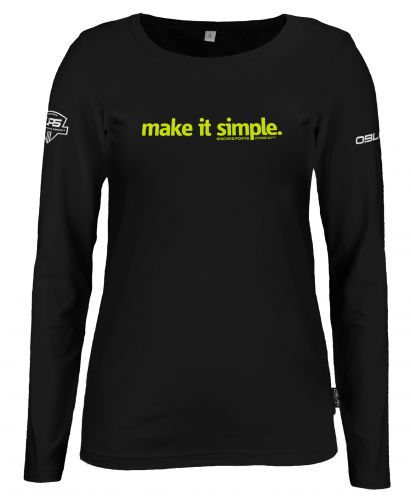 MAJICA DOLG ROKAV MAKE IT SIMPLE FLUO