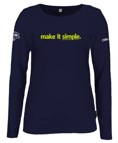 MAJICA DOLG ROKAV MAKE IT SIMPLE FLUO