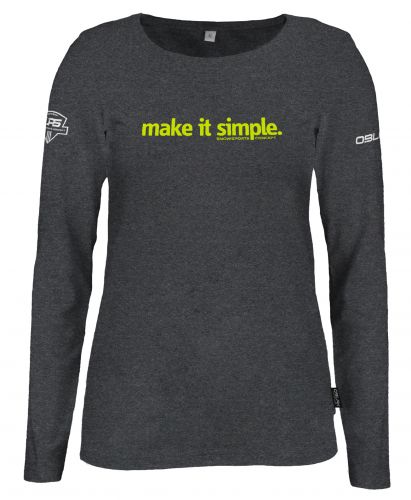 MAJICA DOLG ROKAV MAKE IT SIMPLE FLUO